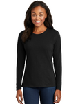 DTF Print Women's Core Cotton Long Sleeve Tee #401155-D