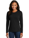 DTF Print Women's Core Cotton Long Sleeve Tee #401155-D