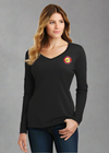 DTF Print Women's Long Sleeve Fan Favorite V-Neck Tees #404982