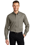 Embroidered Men's Long Sleeve Twill Shirt  #404823