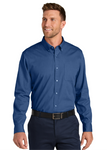 Embroidered Men's Long Sleeve Nailhead Easy Care Easy Care Shirt  #404839