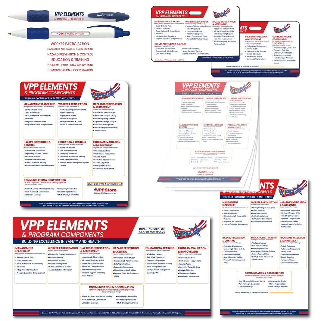 OSHA VPP Kit of logoed items
