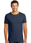 DTF Print Men's Core Cotton Ringer Tee#404866