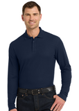 Embroidered Long Sleeve Core Classic Pique Polo #404730