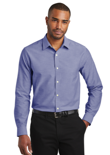 Embroidered Men's Slim Fit SuperPro Oxford Shirt  #404814