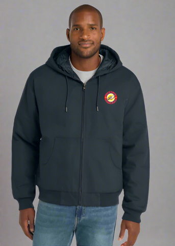 Embroidered Men's Tall Duck Cloth Hooded Work Jacket #404879