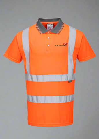 Embroidered Hi-Vis Polo Shirt Short Sleeve Tall #404921