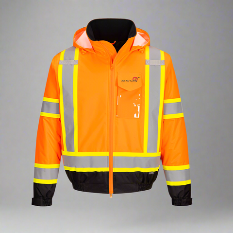 Embroidered Hi-Vis X-Back Winter Bomber Jacket #404902