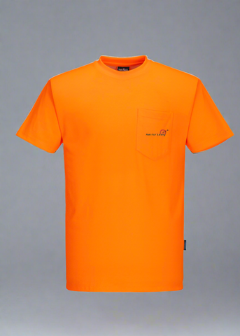 DTF Print Hi-Vis Non Ansi Cotton Blend T-Shirt Short Sleeve  #404954
