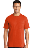 DTF Print Men's Tall Core Blend Short Sleeve Tee with pocket -Dark #401754-D