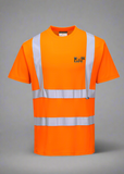DTF Print Hi-Vis Cotton Comfort T-Shirt Short Long Sleeve  #404955