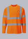 DTF Print Hi-Vis Cotton Comfort T-Shirt Long Sleeve  #404953