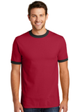 DTF Print Men's Core Cotton Ringer Tee#404866