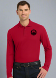 Embroidered Long Sleeve Core Classic Pique Polo #404730
