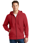 Embroidered Men's Super Heavyweight Full-Zip Hooded Sweatshirt #404798