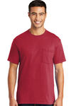 DTF Print Men's Tall Core Blend Short Sleeve Tee with pocket -Dark #401262-D