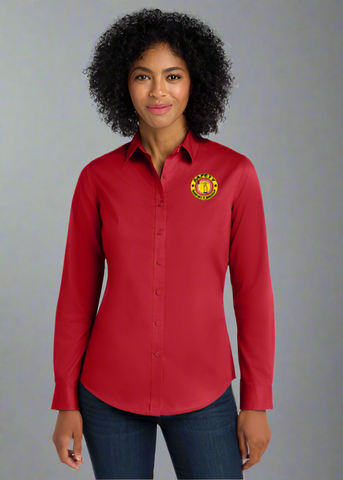 Embroidered Women's SuperPro Twill Shirt  #404805