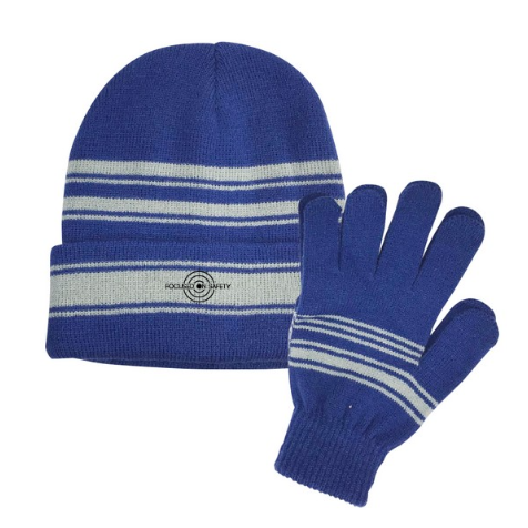 Cuff Beanie And Gloves Set - #403807
