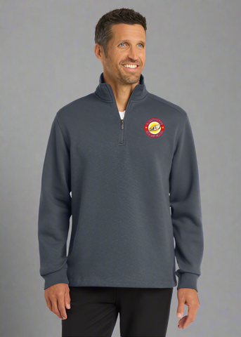 Embroidered Men's Slub Fleece 1/4-Zip Pullover #404791