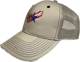 American Flag Sandwich Bill Cap w/OSHA Logo - #404312