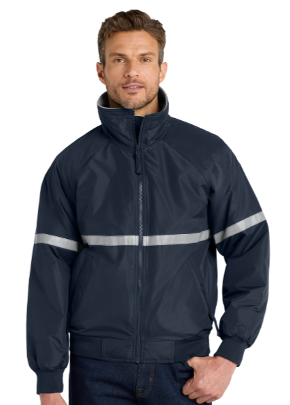 Embroidered Challenger Jacket with Reflective Taping  #404749