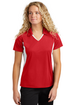 Embroidered  Women's Side Blocked Mircropique Sport-Wick Polo#404764