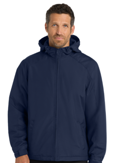 Embroidered Hooded Charger Jacket #404742