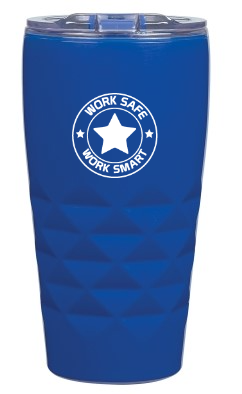 16oz Mahala Tumbler with Work Safe / Work Smart Logo  - #404255-1
