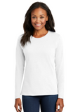 DTF Print Women's Core Cotton Long Sleeve Tee #401155-L