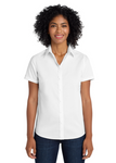 Embroidered Women's Short Sleeve SuperPro Twill Shirt  #404804