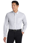 Embroidered Men's Plaid Pattern Easy Care Shirt  #404834