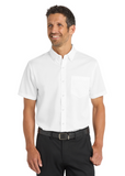 Embroidered Men's Short Sleeve SuperPro Twill Shirt  #404803