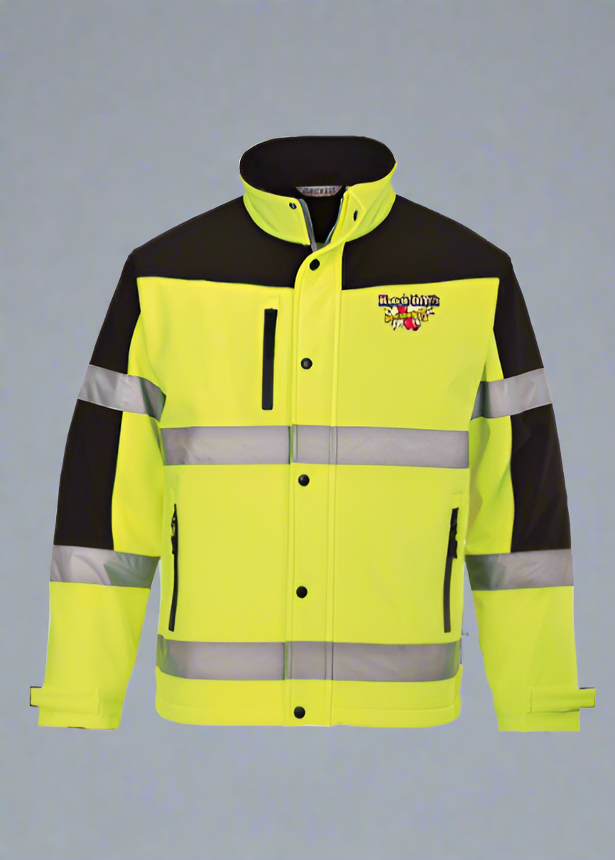 Embroidered Hi-Vis Contrast Softshell (3L) #404934