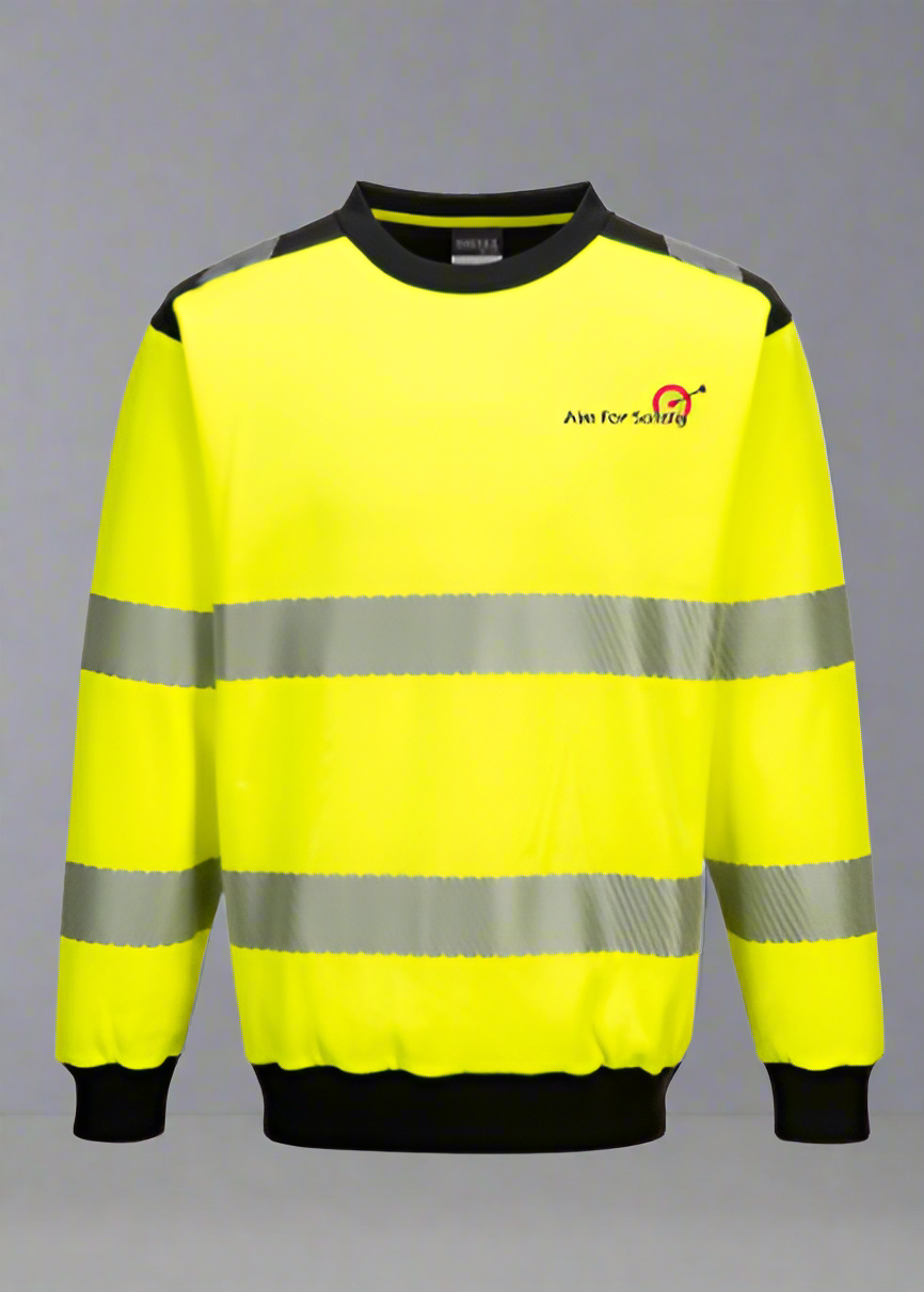 DTF Print Hi-Vis Sweatshirt  #404936