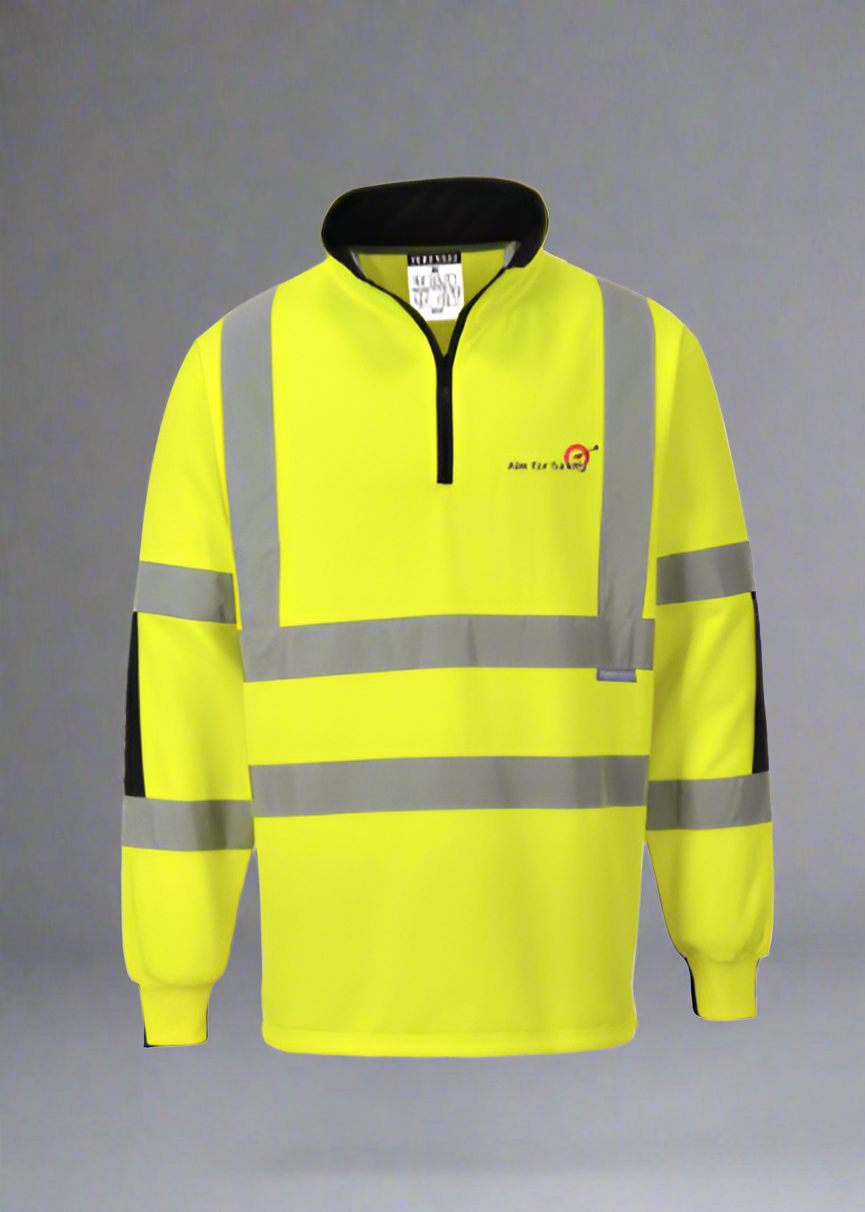 DTF Print Hi-Vis Xenon Rugby Shirt  #404938