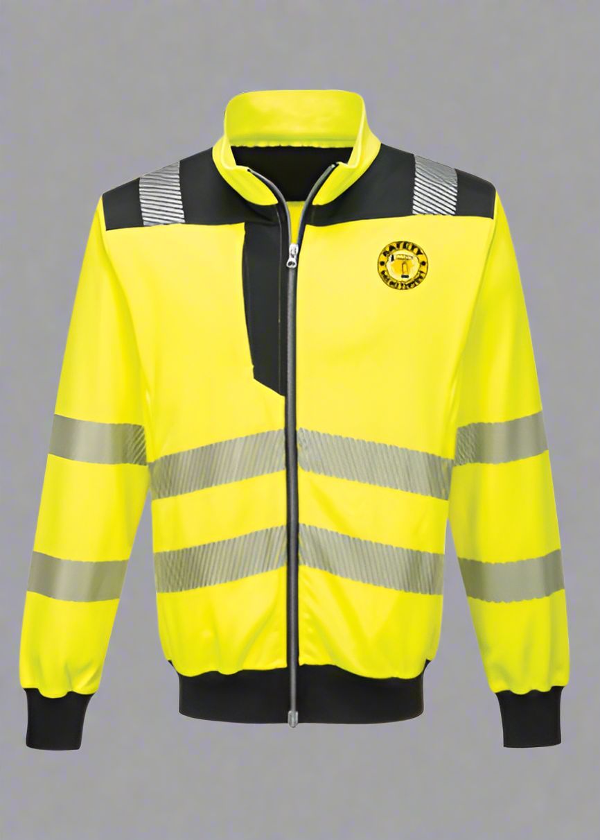 DTF Print Hi-Vis Zipped Sweatshirt  #404937