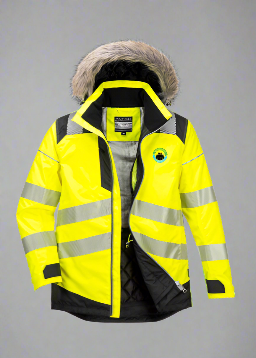 Embroidered Hi-Vis Winter Parka Jacket #404904