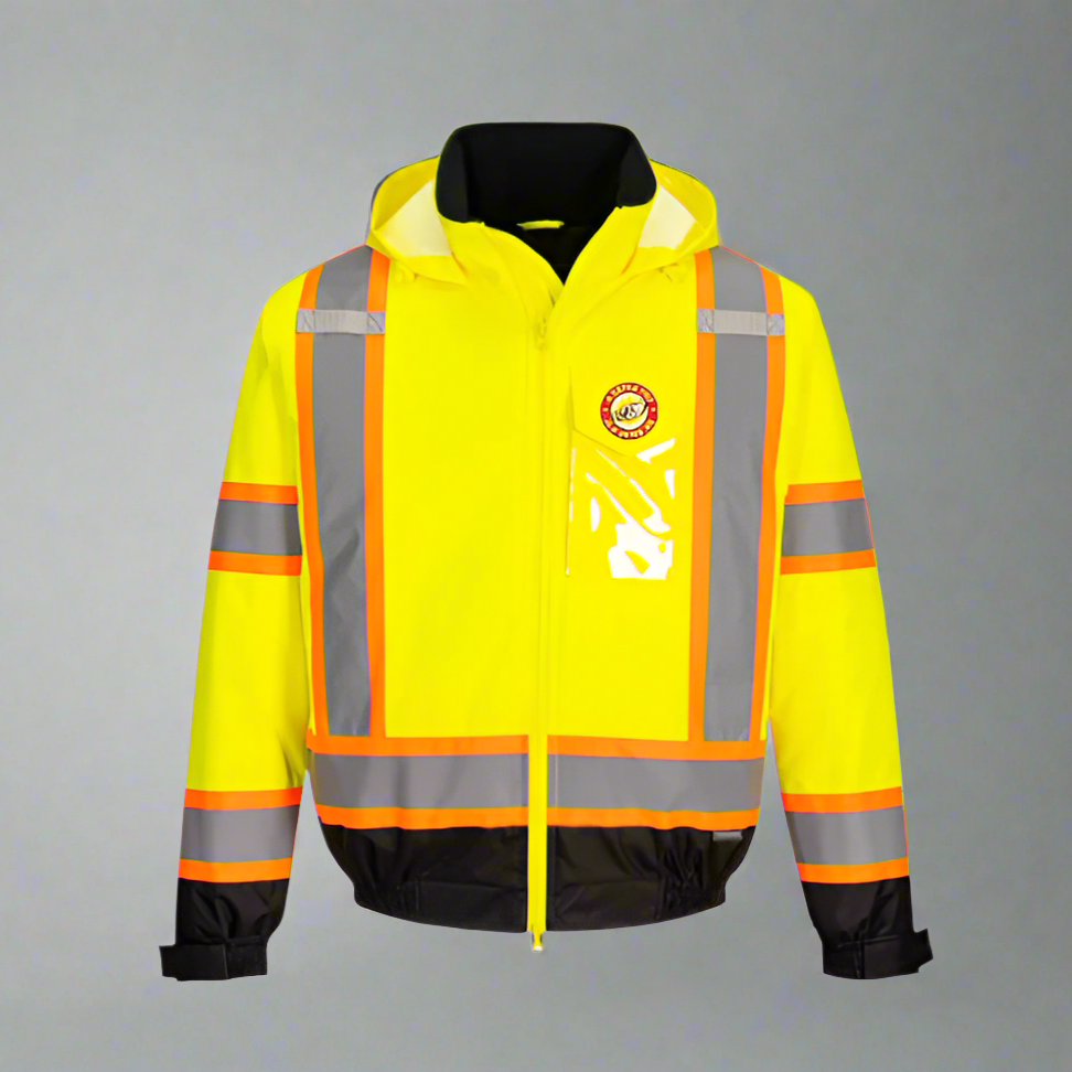 Embroidered Hi-Vis X-Back Winter Bomber Jacket #404902