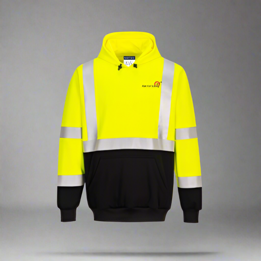 Embroidered Hi-Vis  Contrast Tape  Hoodie #404899