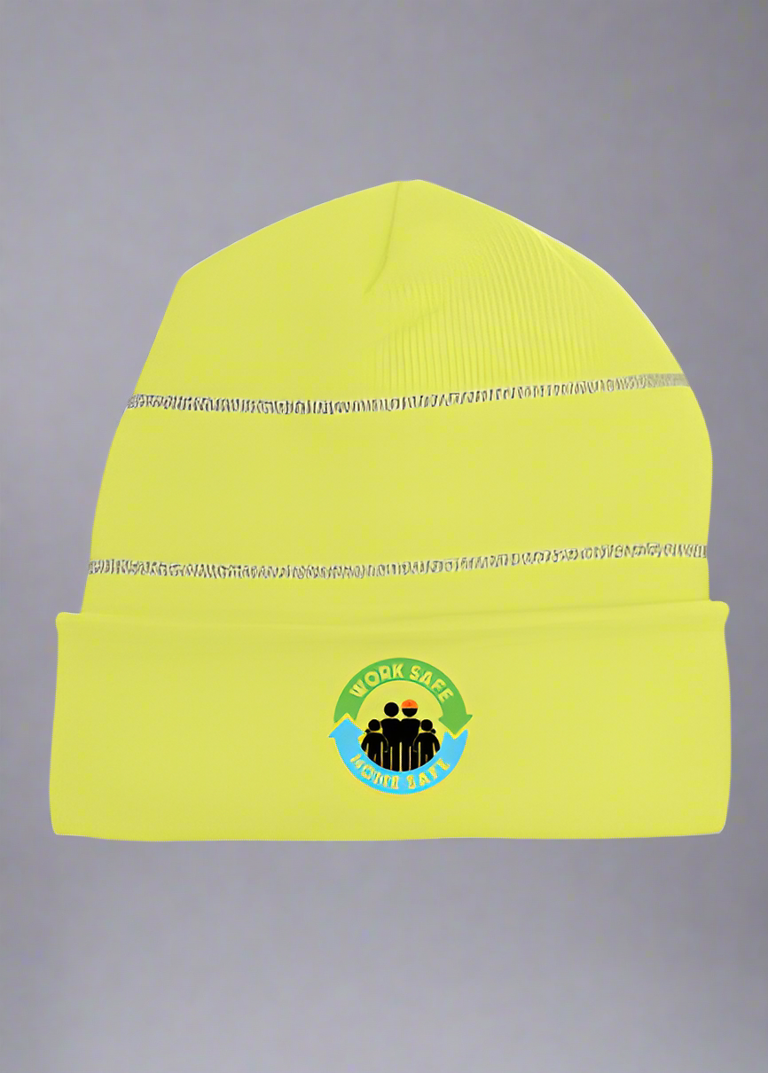 Knit Cuff Beanie w/Reflective Stripes - #403219