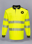 Embroidered Hi-Vis PW3 Cotton Comfort Polo Shirt Long Sleeve #404917