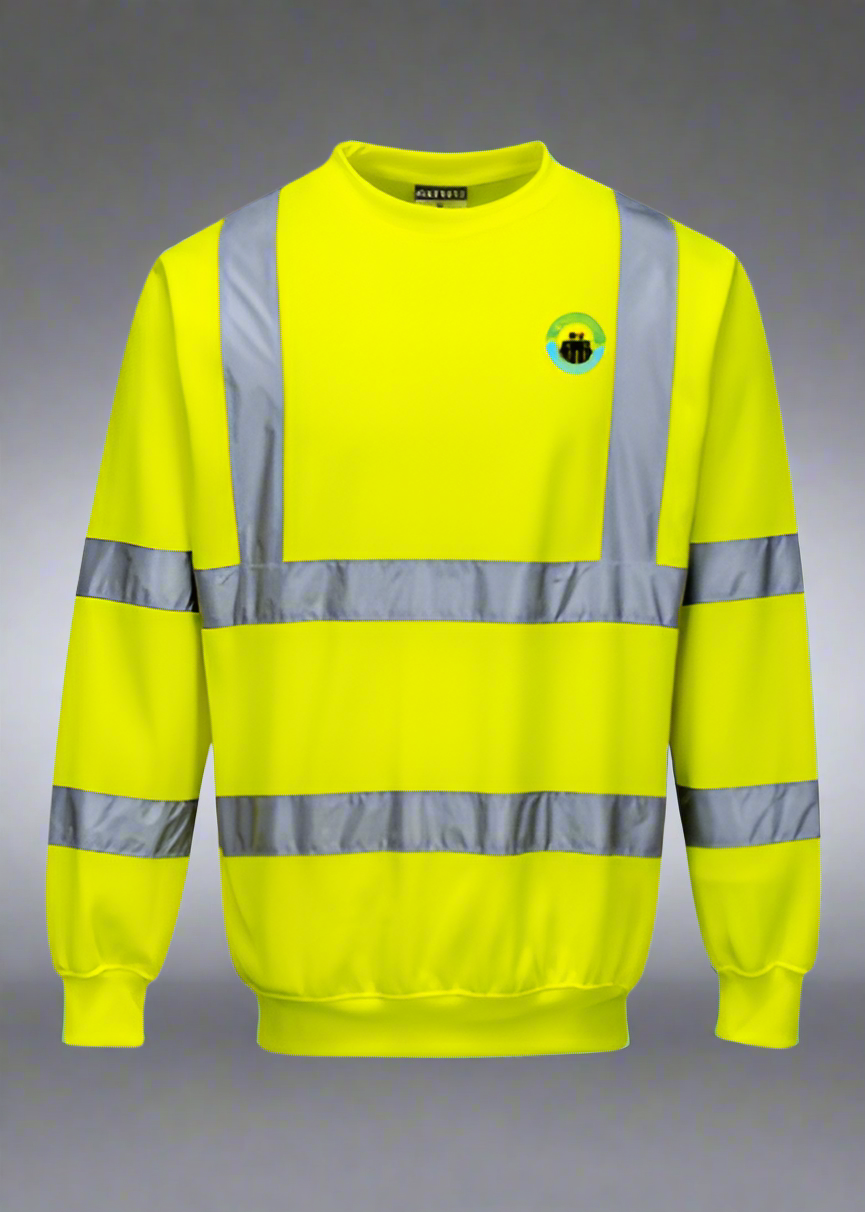 DTF Print Hi-Vis Sweatshirt  #404939