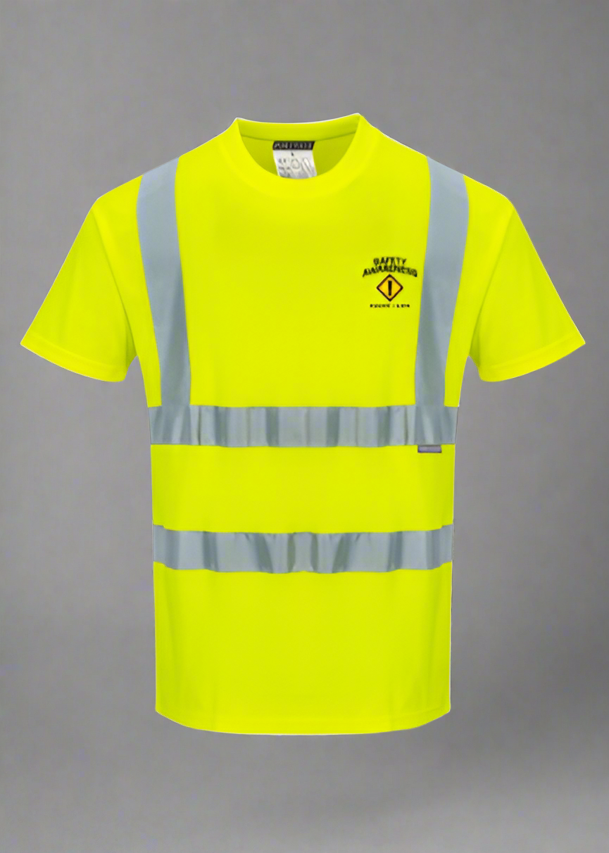 DTF Print Hi-Vis Cotton Comfort T-Shirt Short Long Sleeve-Tall  #404956