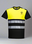 DTF Print Hi-Vis PW3 Cotton Comfort Class 1 T-Shirt Short Sleeve  #404949