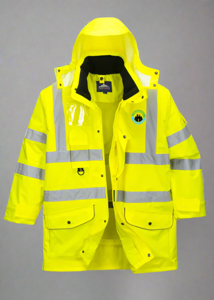 Embroidered Hi-Vis 7-in-1  Breathable Traffic Jacket #404915