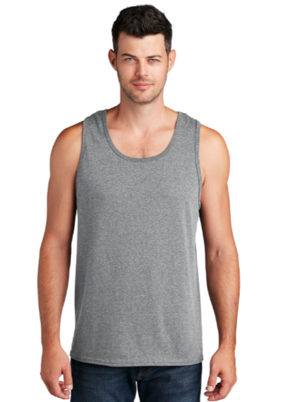 DTF Print Men's Core Cotton Tank Top Light #404751-D