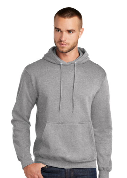 Embroidered Tall Men's Pullover Hooded Sweatshirt  Light Colors #404702-L