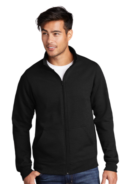 Embroidered Core Fleece Cadet Full Zip Sweatshirt #404701