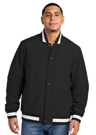 Embroidered Insulated Varsity Jacket  #404881