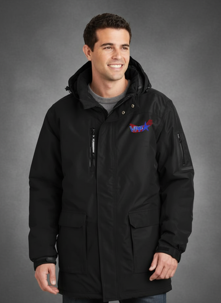 Embroidered Heavyweight Parka With OSHA VPP Logo #405047-1